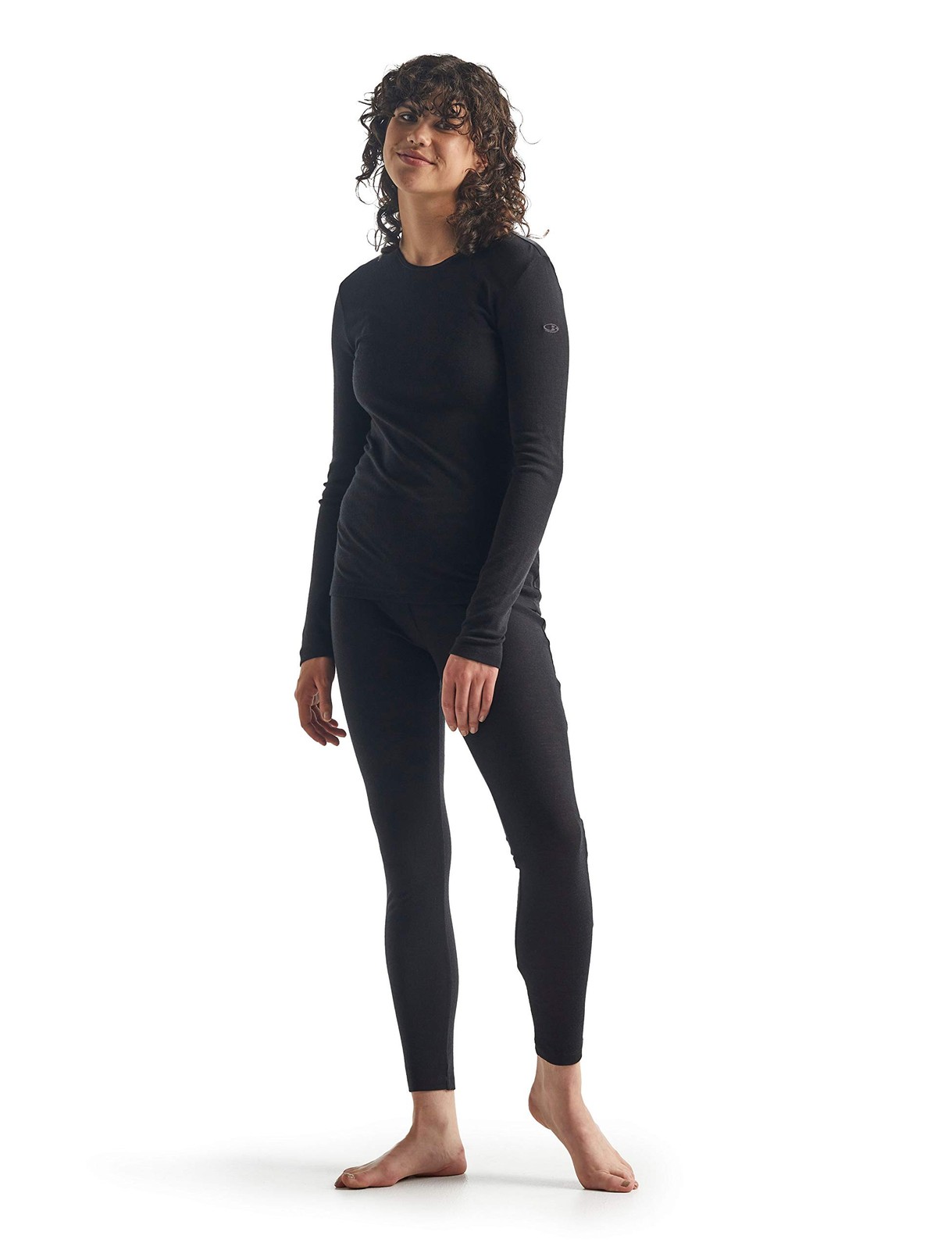 Women’s Long Sleeve Crewneck T-Shirt – 100% Merino Wool Thermal Base Layer fo…