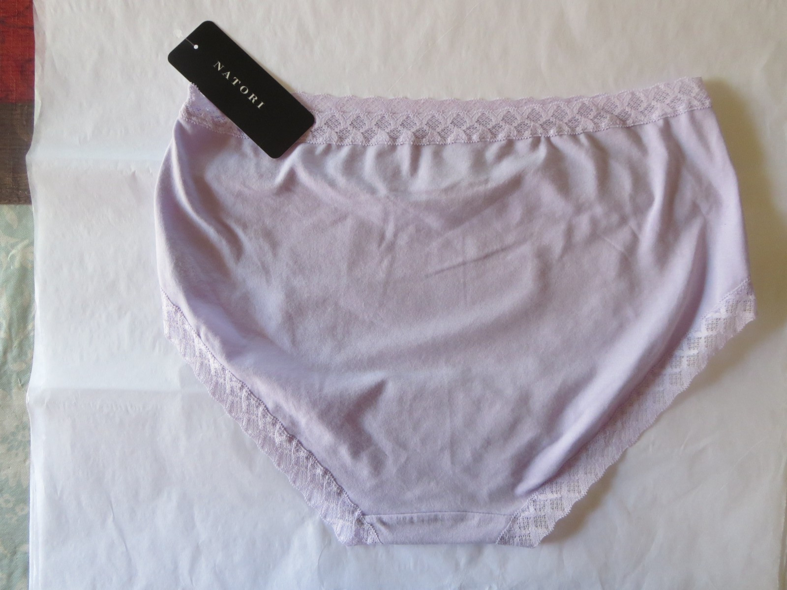 NATORI WOMEN’S BLISS COTTON FULL BRIEF PANTY #755058, XL, LILAC DREA, NWT $20