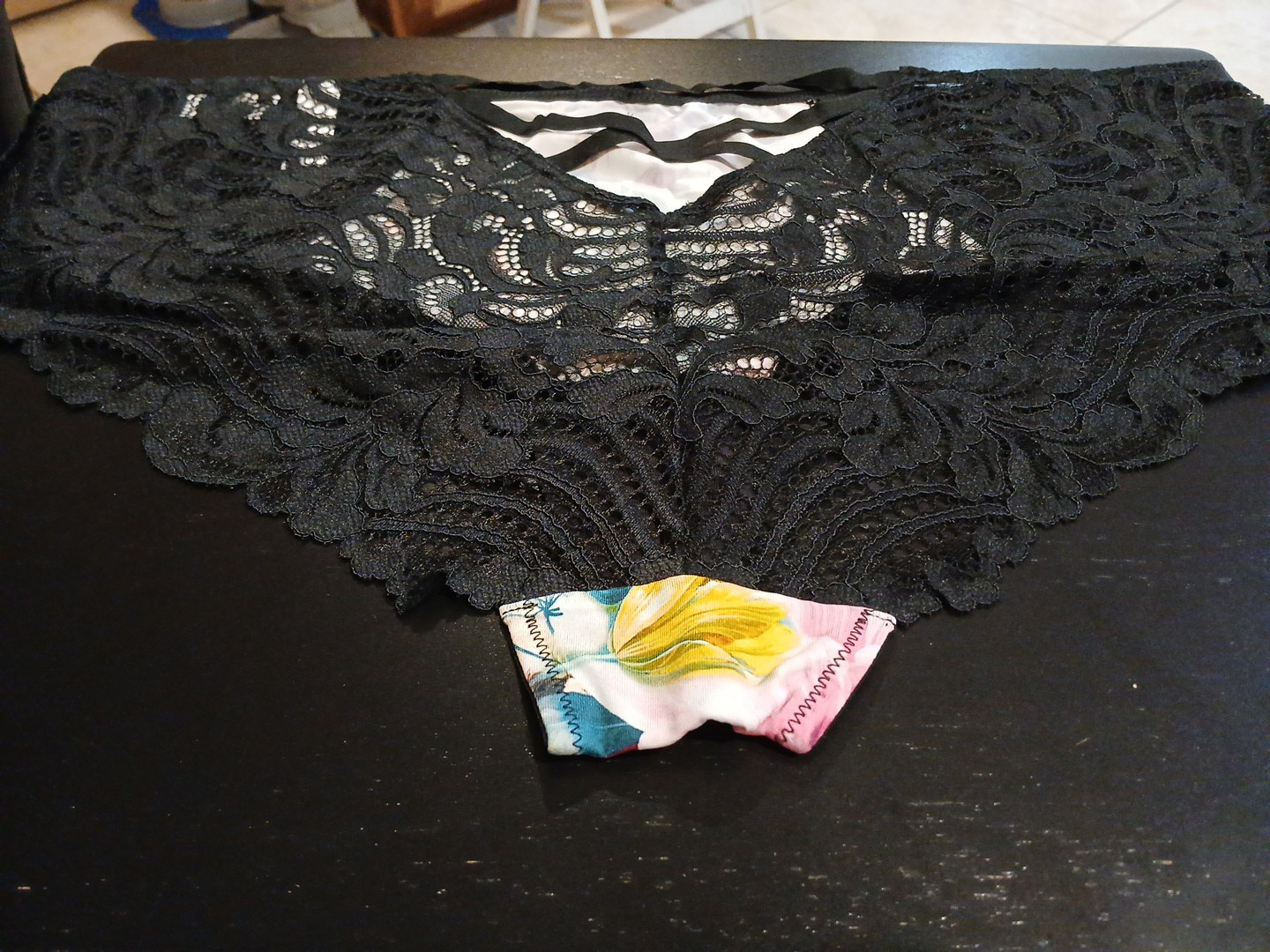 Lane Bryant 18/20 Black Multi Floral Cheeky Cacique Seriously Sexy NEW W TAG