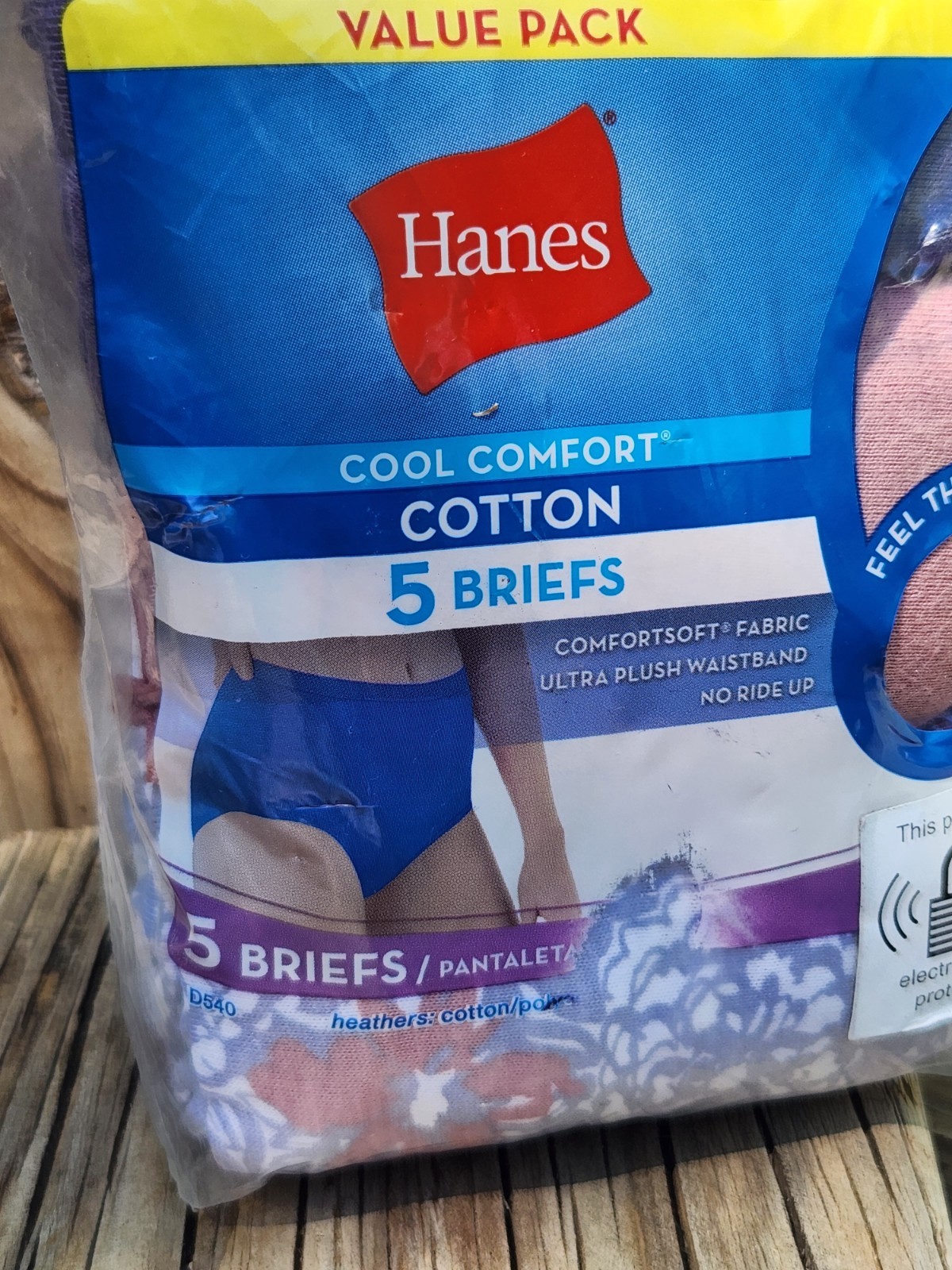 New Hanes 5-pack Size 12 / 5XL Various Colors Cool Comfort Cotton Women’s Briefs