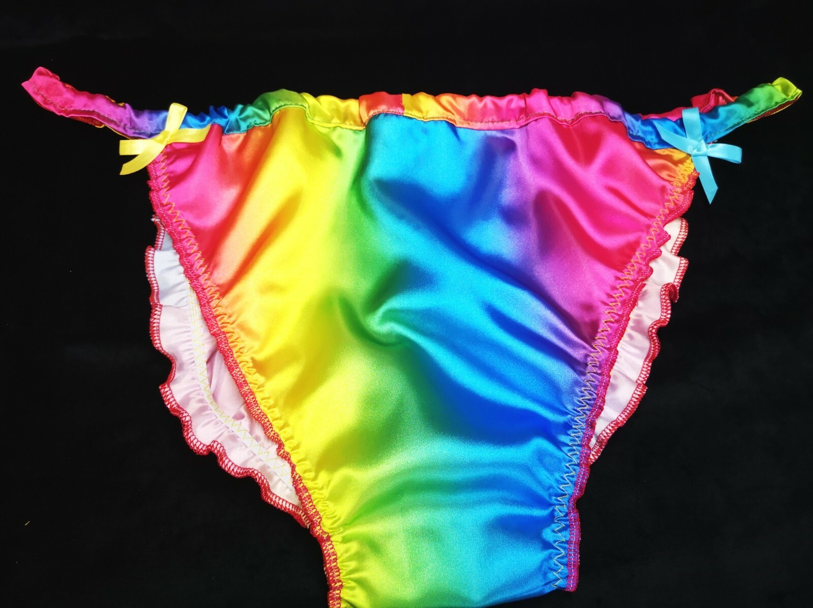 🌸MADE TO ORDER* SATIN Tanga style “SISSY “Knickers any size..any colour🌸