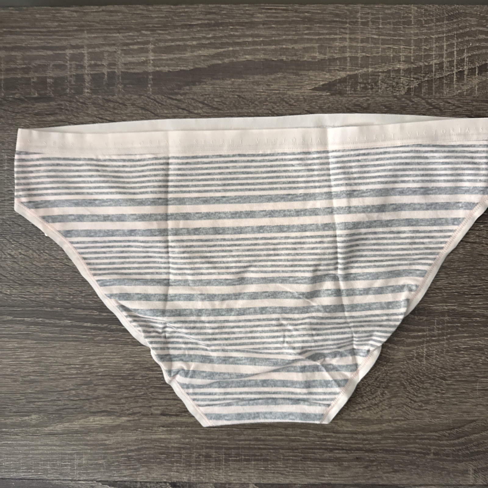 Victoria’s Secret Large Pink Stripe Cotton Bikini Panties