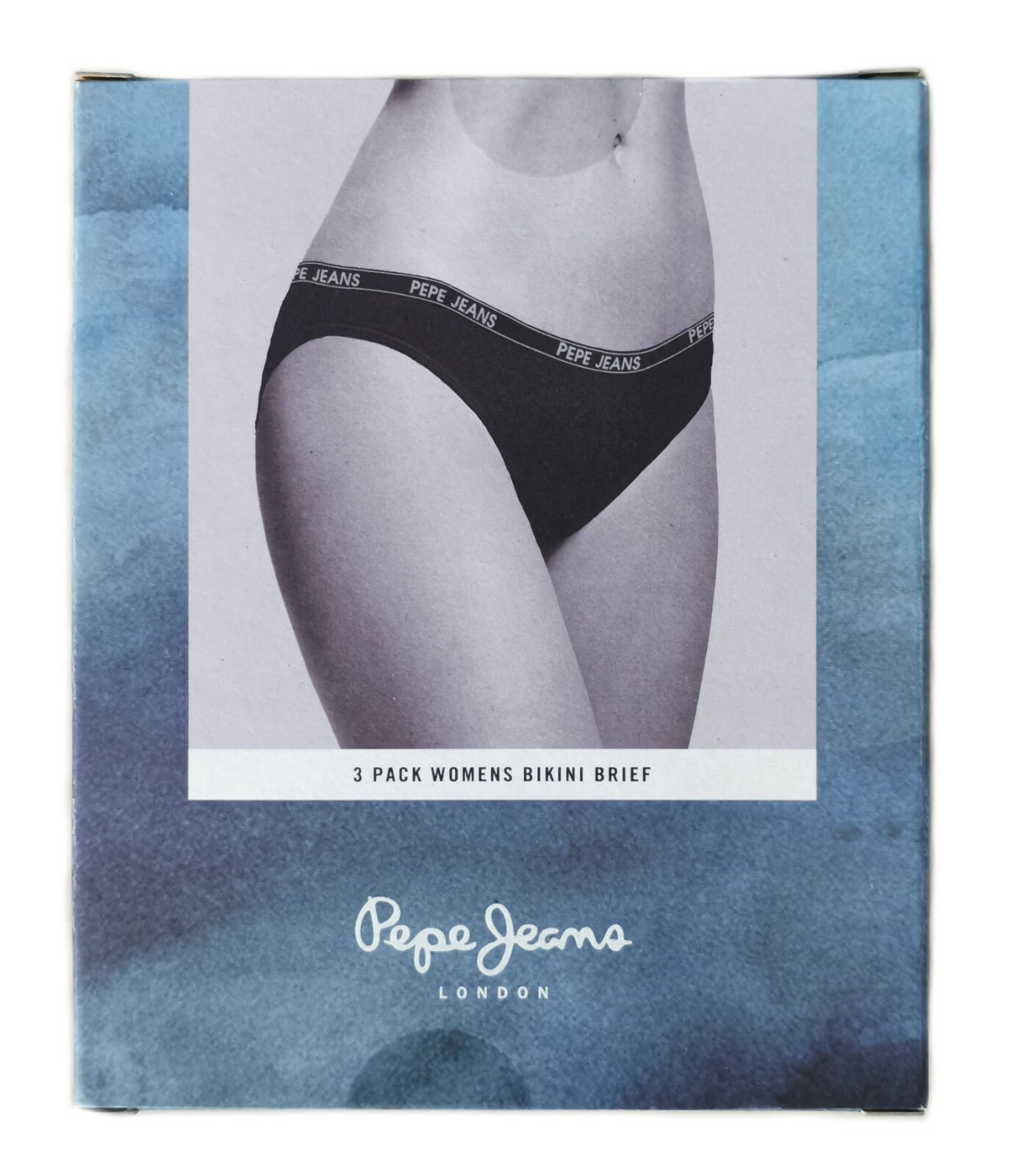 Pepe Jeans Women Bikini Brief, pack of 3, Small (35.5-36.5 in.) Multiple colours