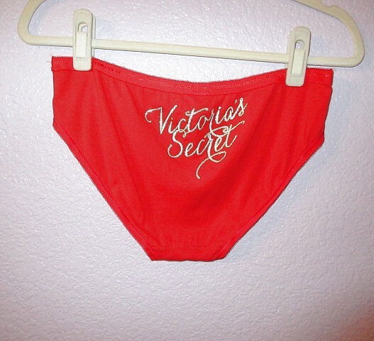 Victoria’s Secret Hipster Panty Size XL Embroidered Glitter Holiday Cotton