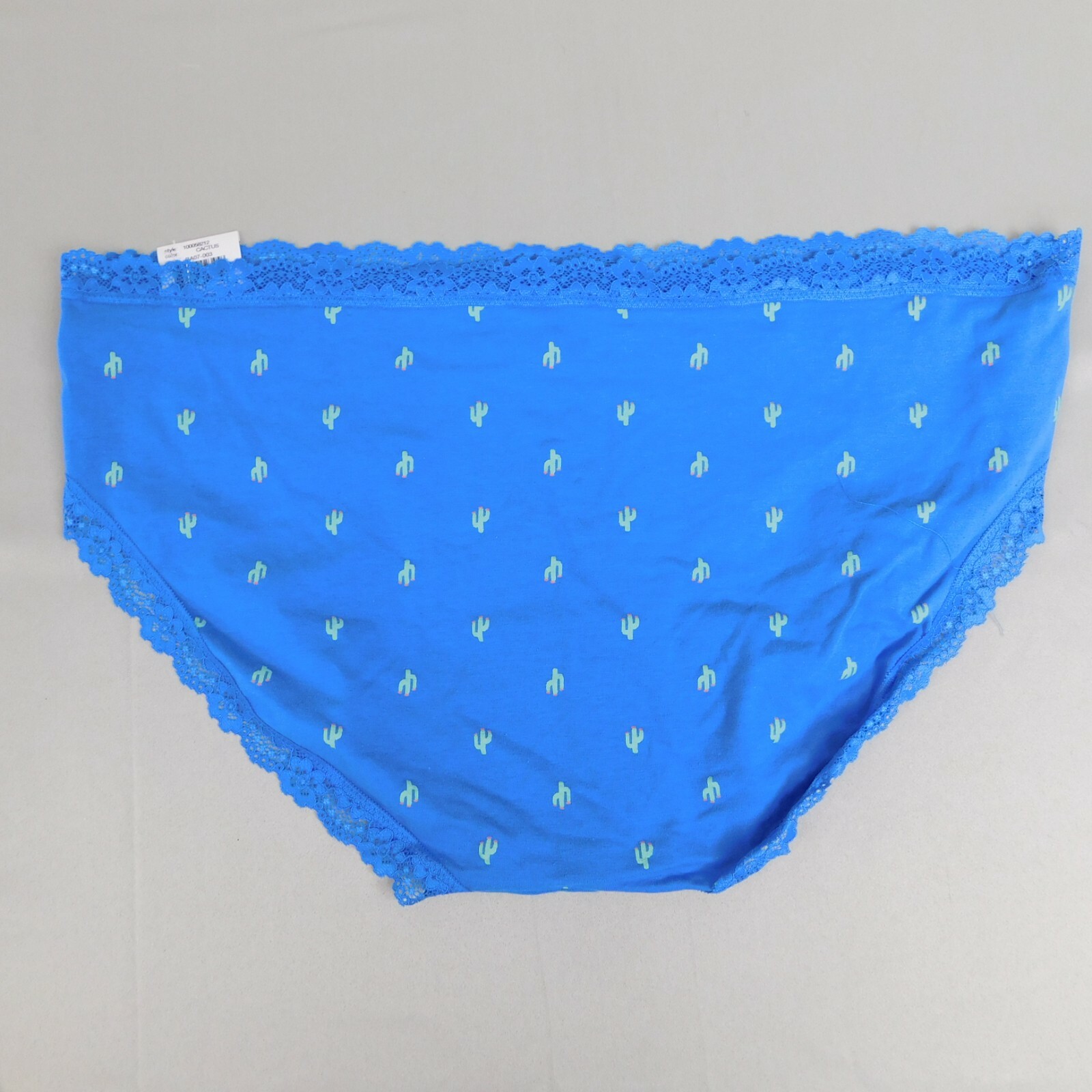 3pc Jenni Women’s Lace Trim Stretch Cotton Bikini Panties Size 10, 3XL #8719