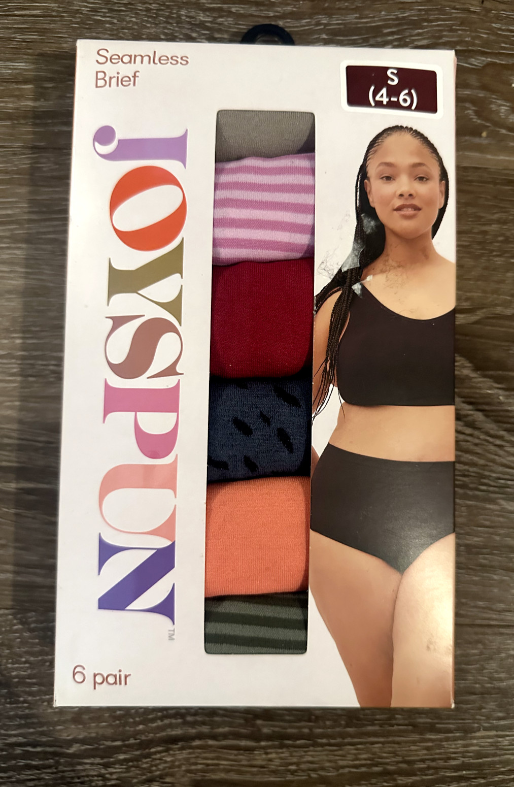 Joyspun Brief Seamless Super Soft Fabric Solids + Stripes Women’s Small 4-6