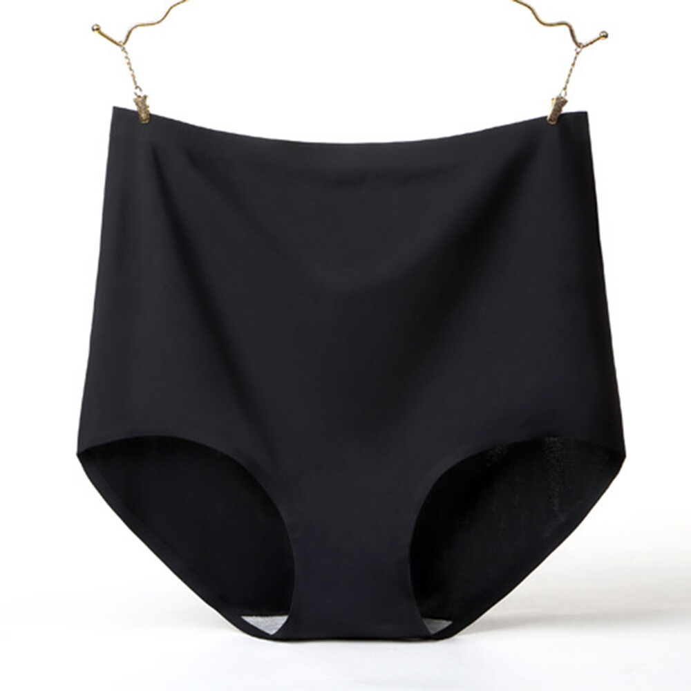 Ice Silk Seamless Panties Women’s one Piece Breathable High-Waisted Knickers