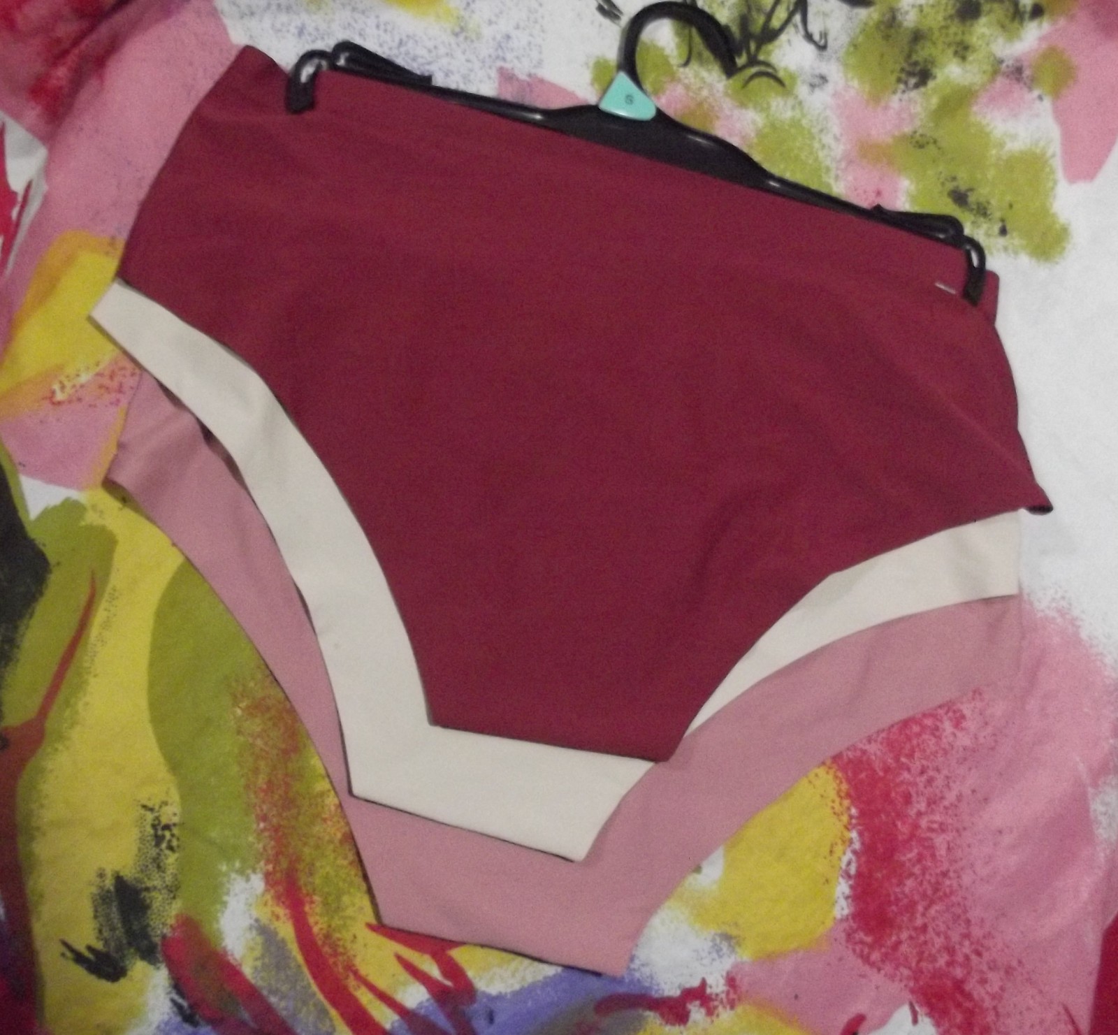 3 NEW PRIMA VALENTINA 84314 PK/BG/BU NO PANTY LINES MICROFIBER HIPSTER PANTIES S