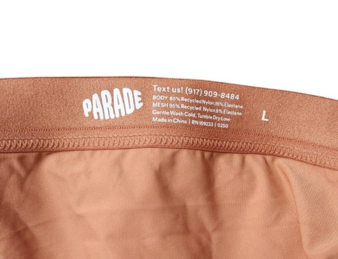 Parade Womens L Bikini Brief Underwear Light Brown Tan Nude