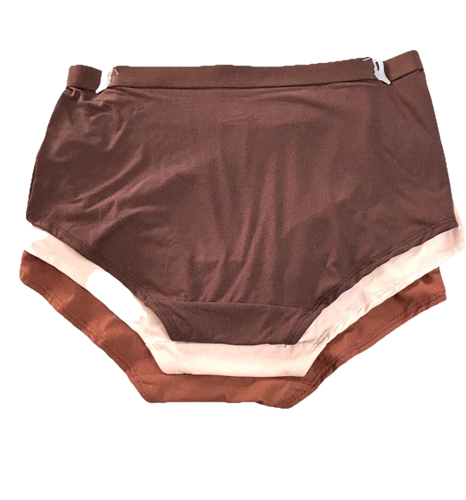 DANSKIN WOMEN PLUS 3X MID RISE BRIEFS PANTIES 3 PACK SUPER SOFT NO RIDE SOLIDS