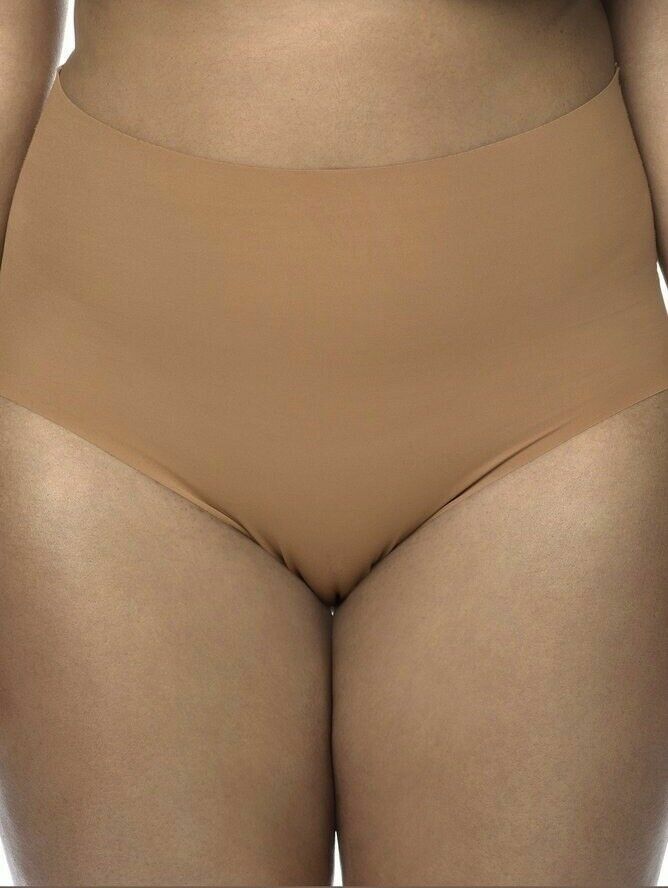 Nubian Skin Brief Size XS 8 Cinnamon Seamless No VPL High Waist Knickers NC03
