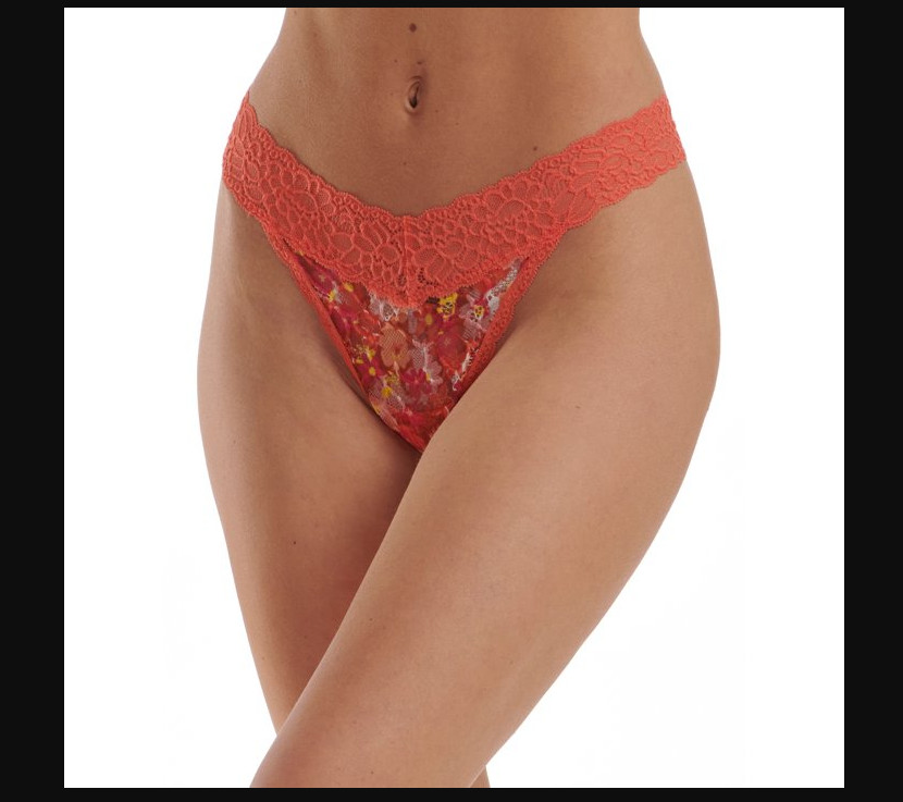 Women’s NOBO No Boundaries Lace Thong Panties Underwear XLARGE Multicolor NEW