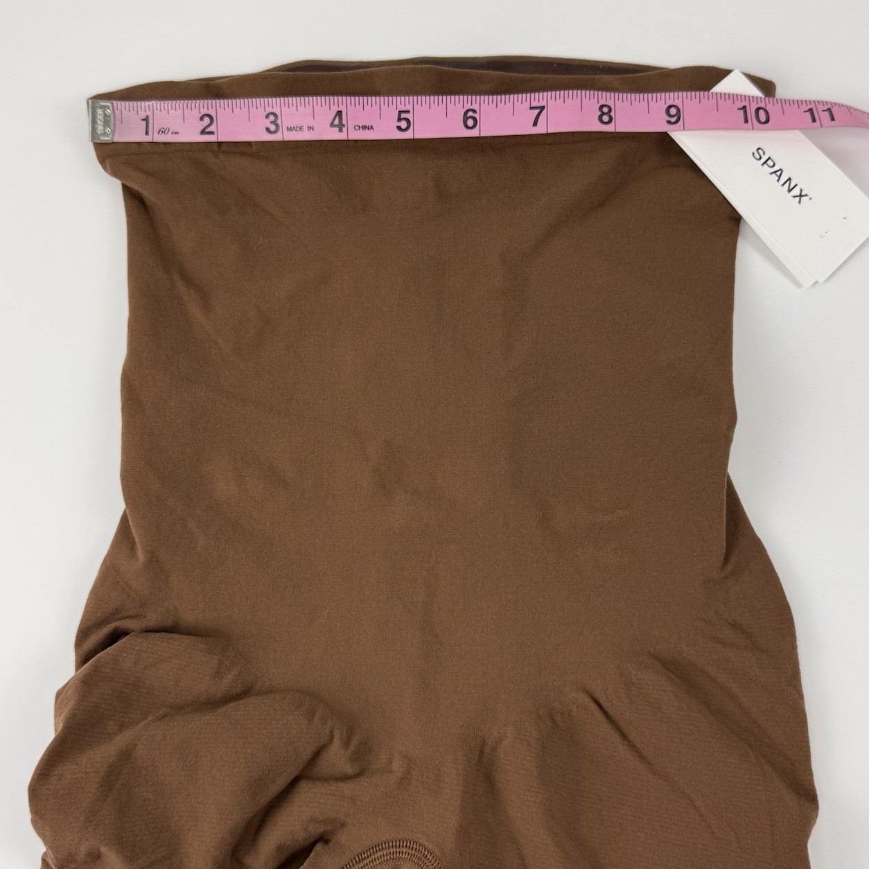 Spanx Power High Waisted Mid Thigh Short Womens XL Brown 10398R Shaper NWT NEW