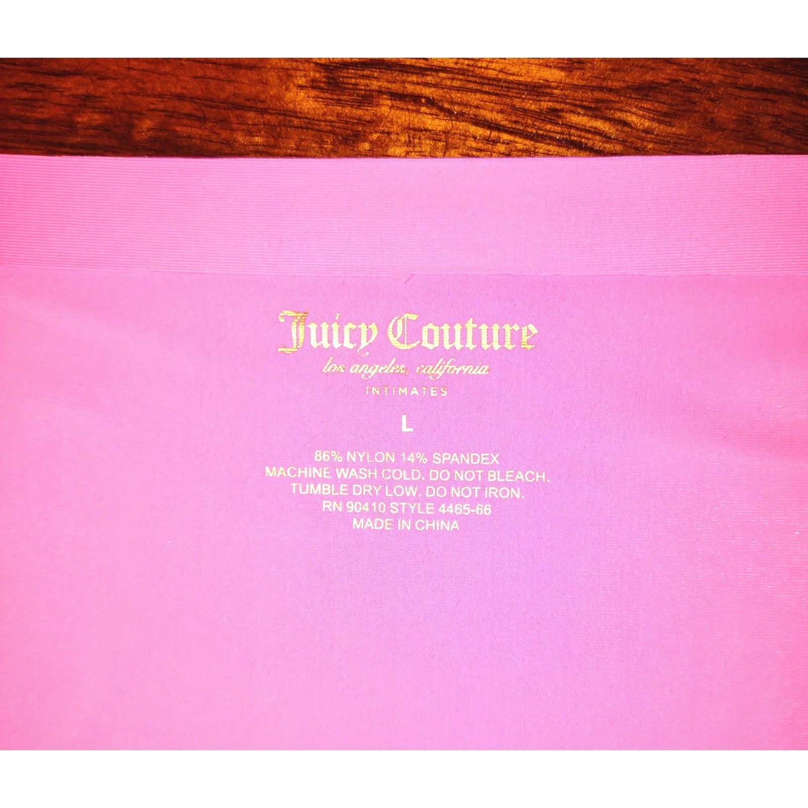 Juicy Couture Panties Large Hipster No Panty Line Blk Pnk Strawberry NWOT 3-Pack