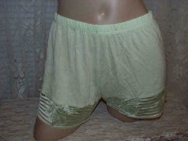 La Perla Spring in New York XS Culotte Sleep Short Green Lace Trimmed