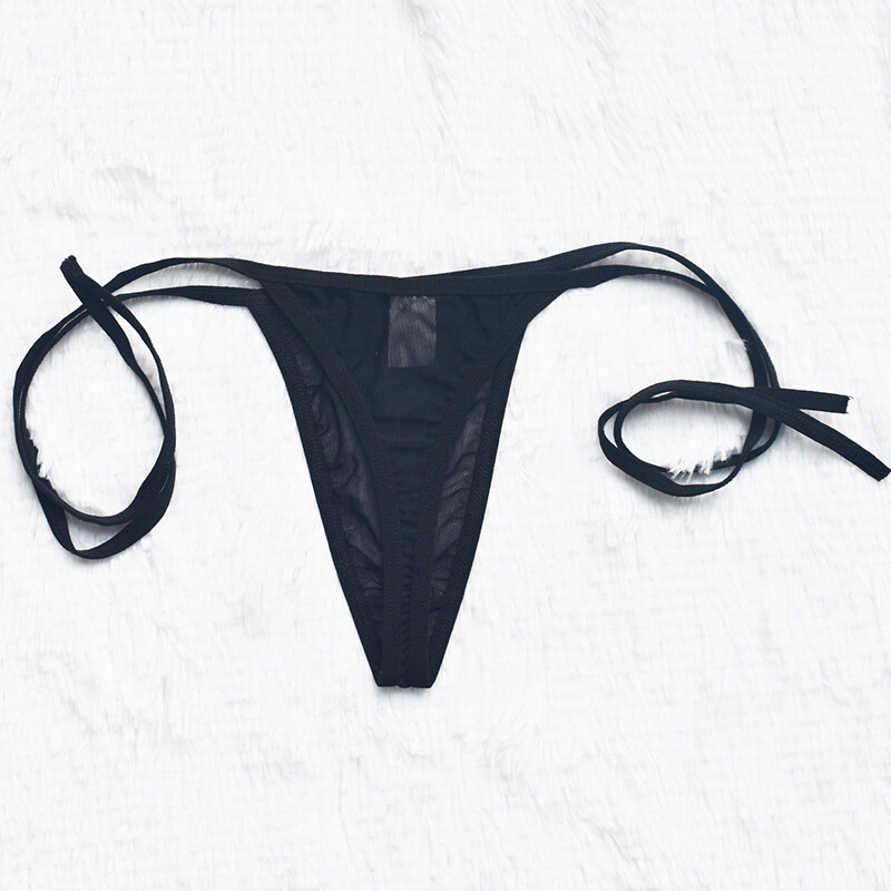 4 Pack Lot Sexy Womens Sheer See Through Panties Thongs G string Underwear Tanga