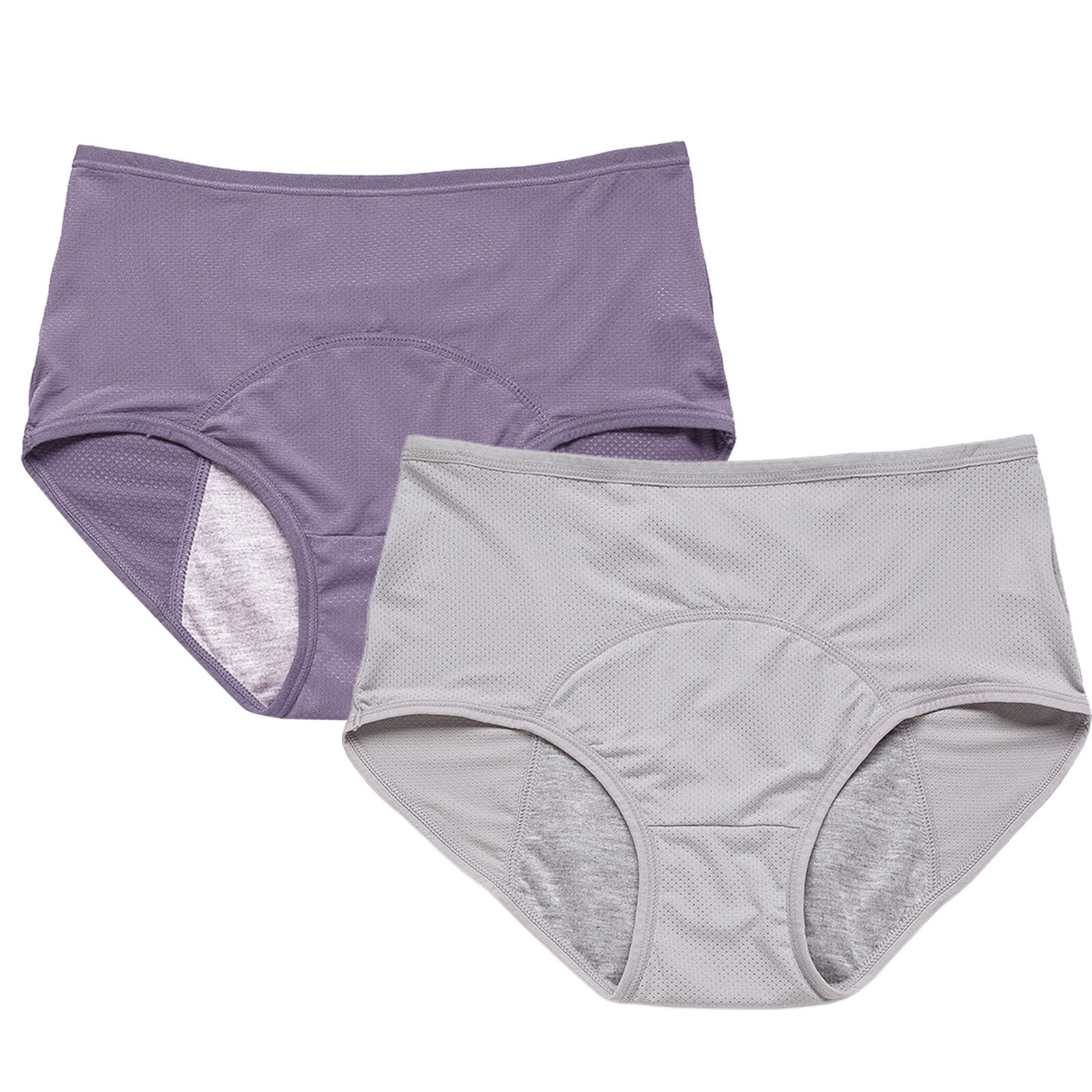Women Plus Size High Waisted Aunt’s Sanitary Pants Underwear Physiological Pants