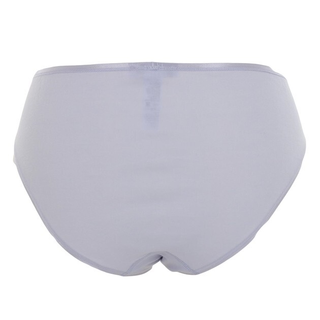 Hanro COTTON SEAMLESS 71626 Lavender Frost Cotton Knit Hi-Cut Brief – XL