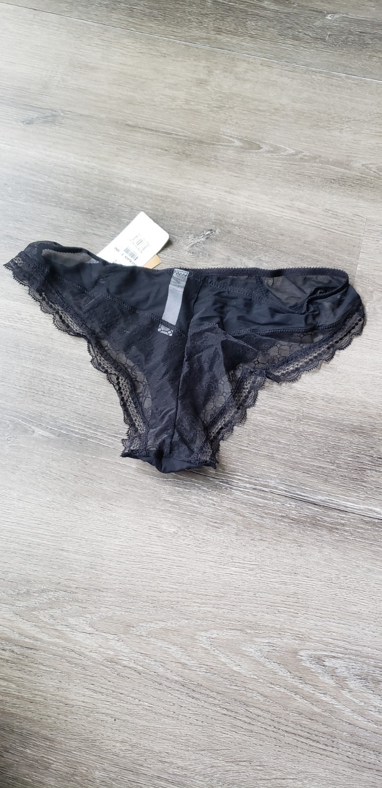 NEW Chantelle 3643 SHEER Black Lace Brazilian Panties Sz S Panty Nordstrom READ
