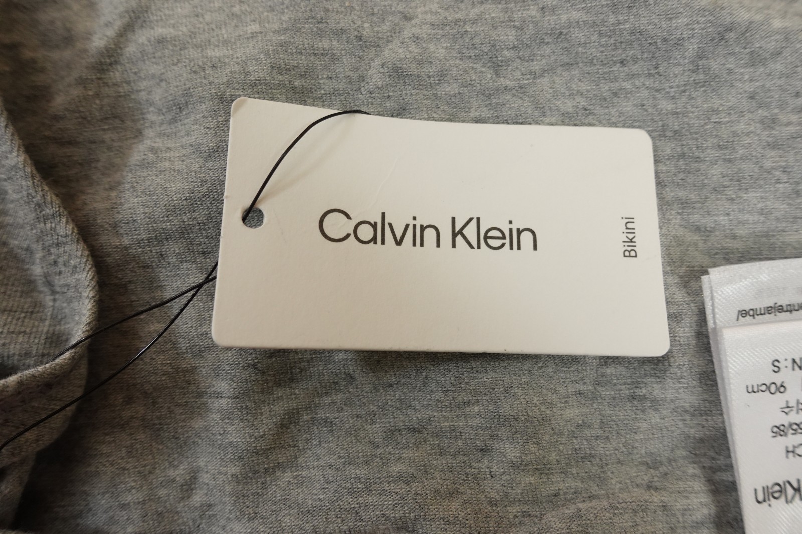 Calvin Klein Womens Size Small Heather Gray Bikini Panty NWT