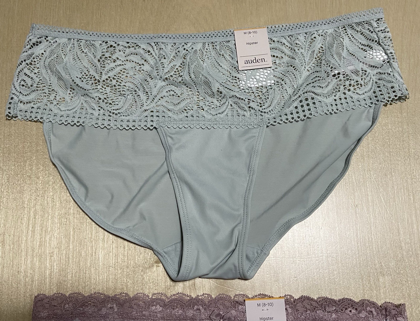 Auden Women’s Size Medium Soft Breathable Stretchy Floral Hipster Panties 3 Pack