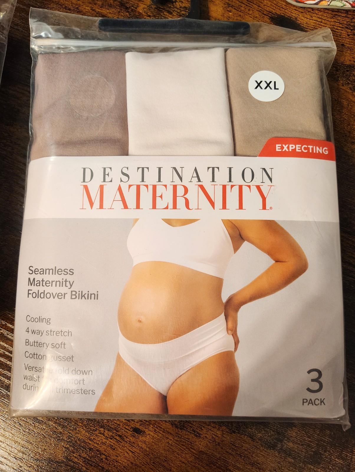 DESTINATION MATERNITY size XXL Seamless Maternity Bikini underwear 3 Pack NIP