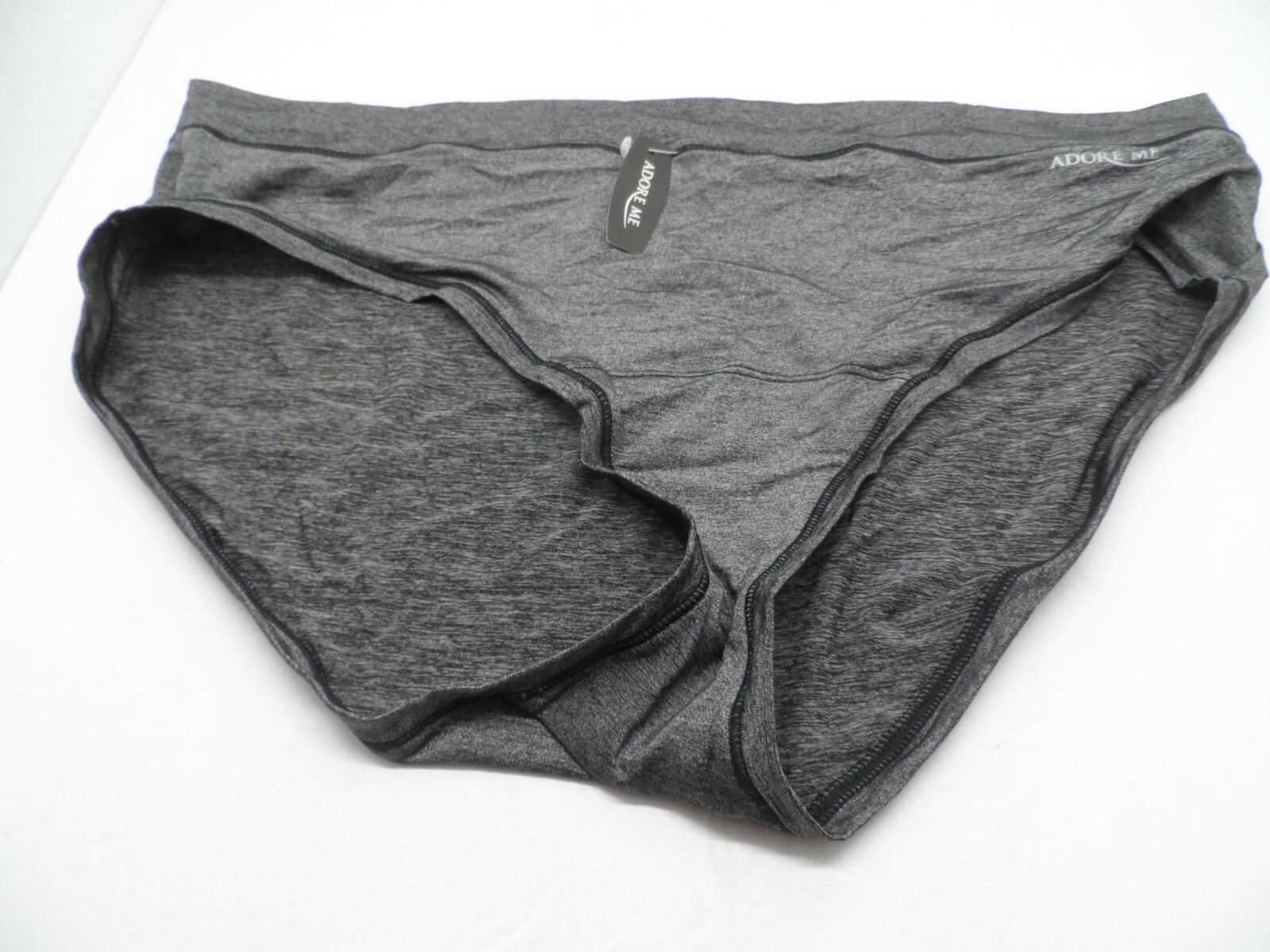 Adore Me Women’s Hipster Panty 07093 Gray-Black Size 1X