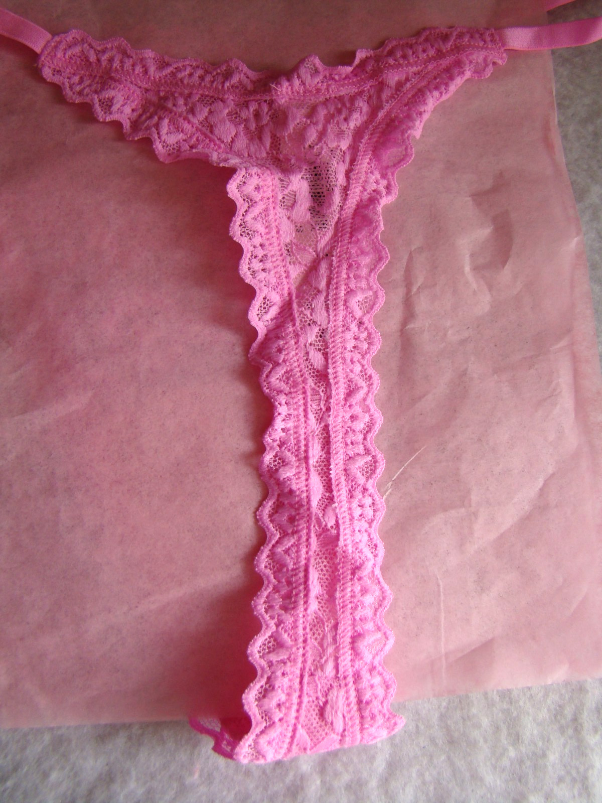 New Victoria’s Secret Pink Floral Lace Strappy Floral Lace Thong String Panty