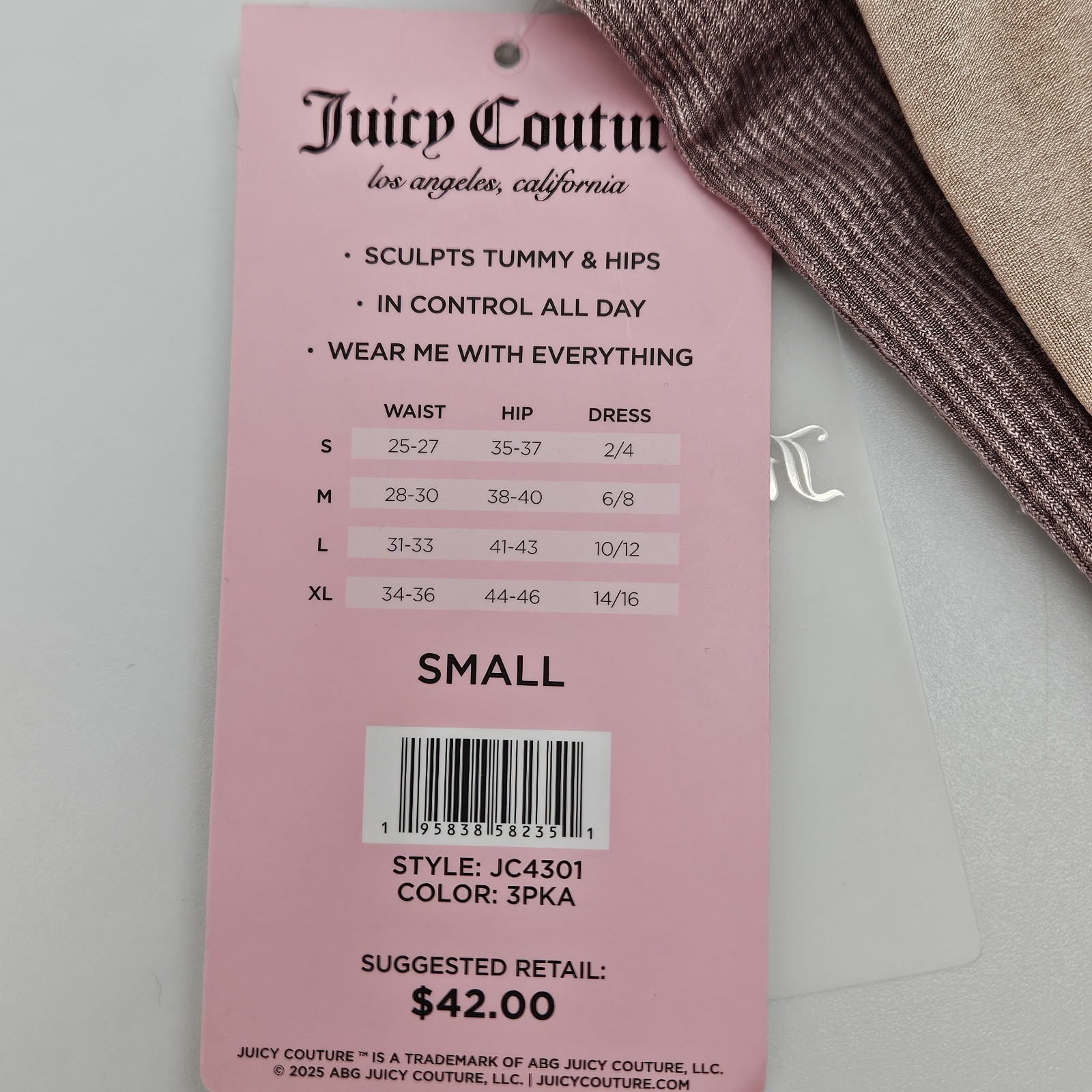 JUICY COUTURE 3 Pack Women S M L Logo Seamless Shaping Briefs Brown Black Beige