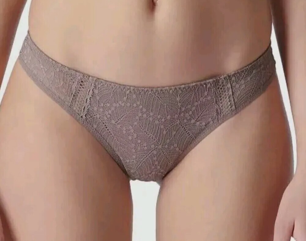 $45 Simone Perele Women’s Brown Comete Bikini Panty Size 3