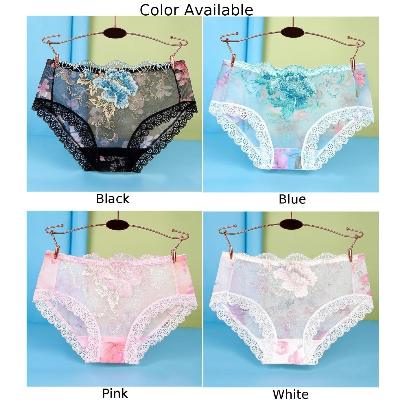 Briefs Underwear M~3XL Nylon+Spandex Panties Plus Skin Friendly Transparent