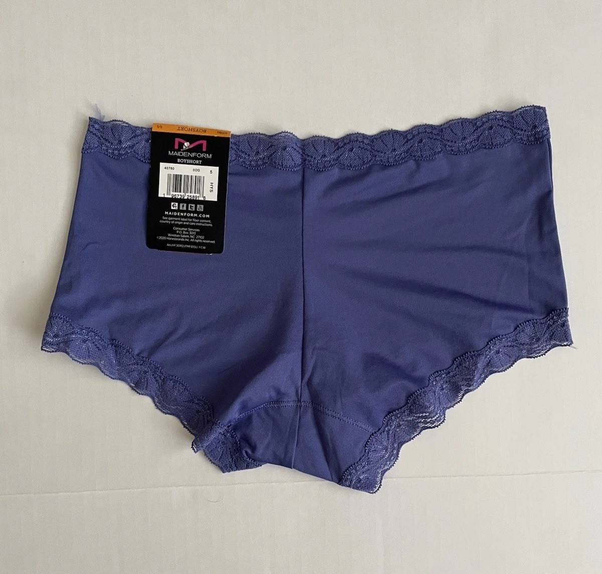NWT Women’s Maidenform Boyshort Panty Purple – Size Small / 5 – FREE SHIP