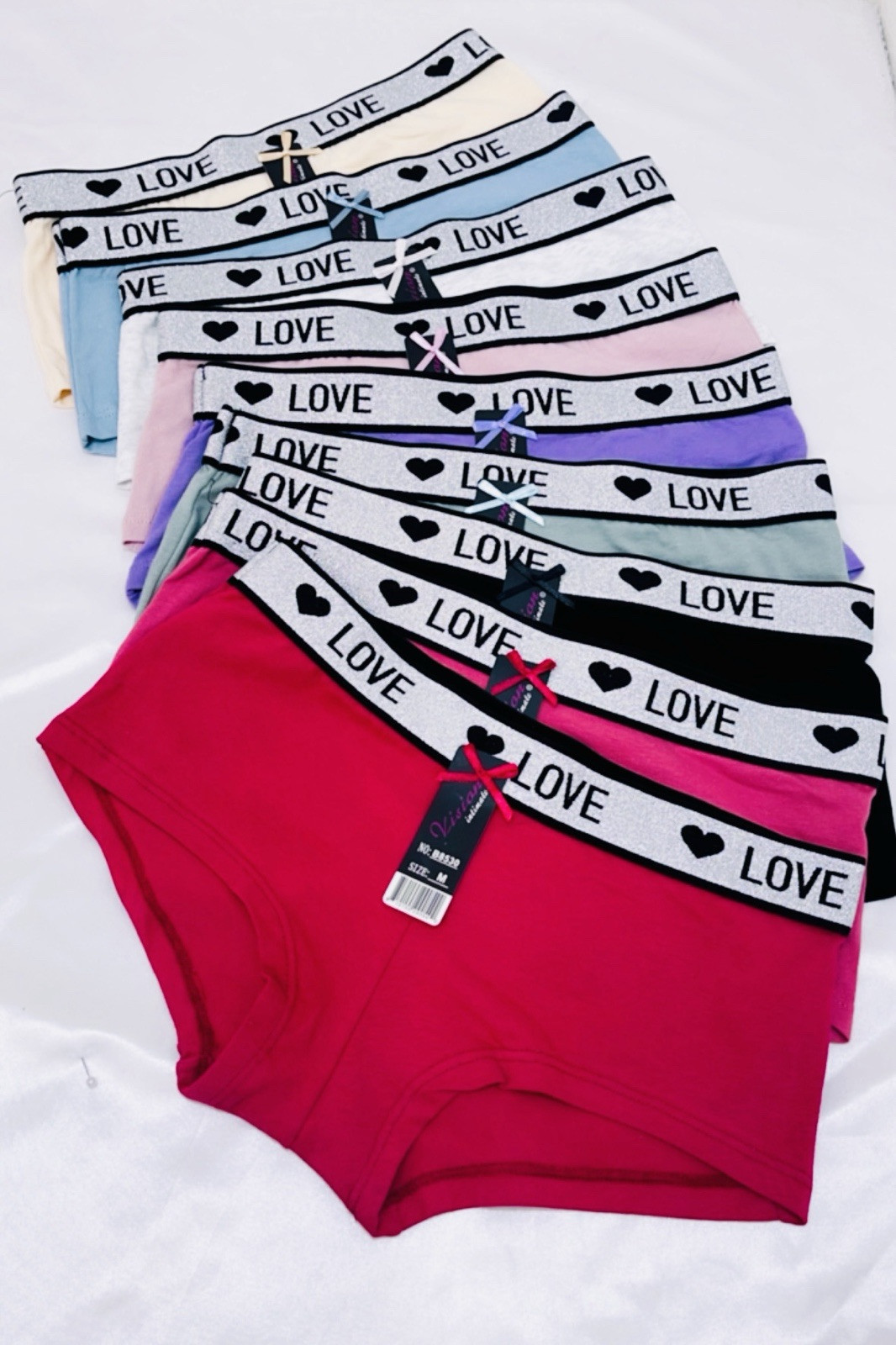 NEW! 6-12 Boyshorts Panties Cotton Underwear Women Ladies Girls Boxer S -XL 8532