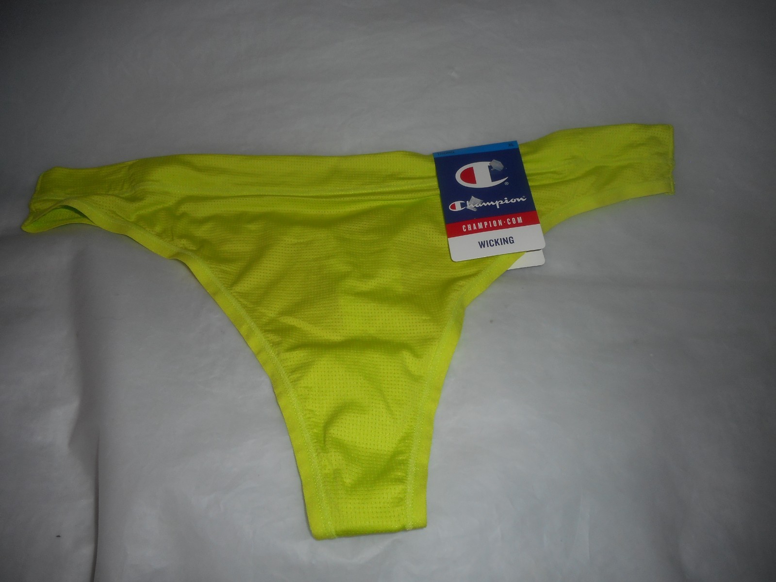 Champion Wicking Women Lime Green Thong PANTY medium