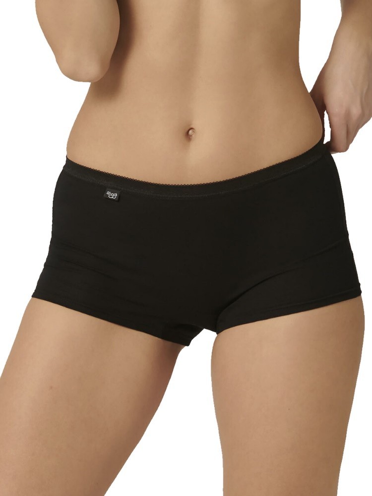 Sloggi Short Briefs Basic+ Lightweight 95% Cotton Stretch Lingerie Black