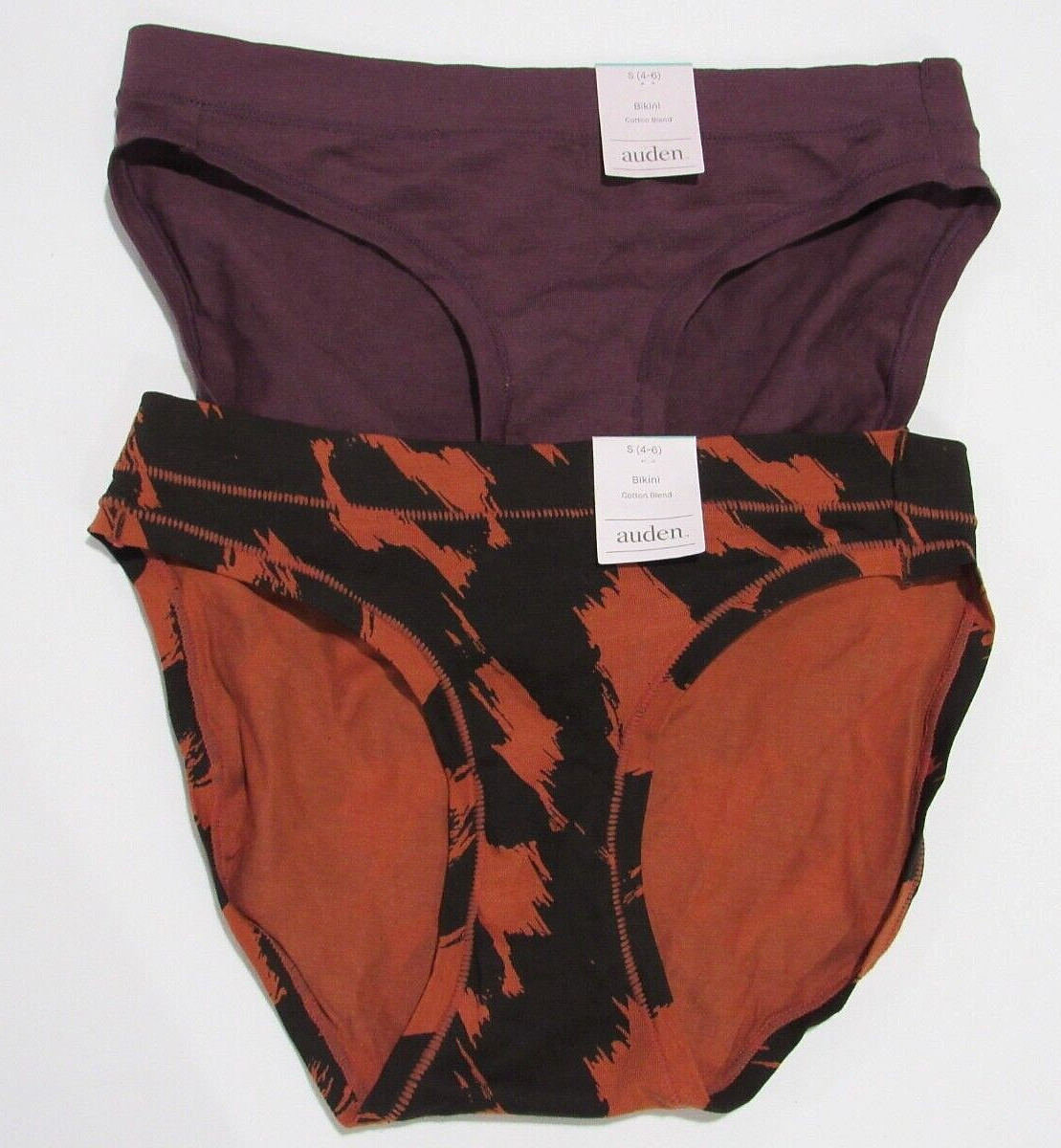 Auden Women’s Variety Bikini 2 Pack Panties Size Small 4-6