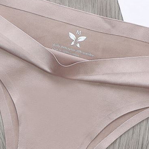 3 Packs Lot Sexy Womens Seamless Panties Brief High Leg Thong Ice Silky Lingerie