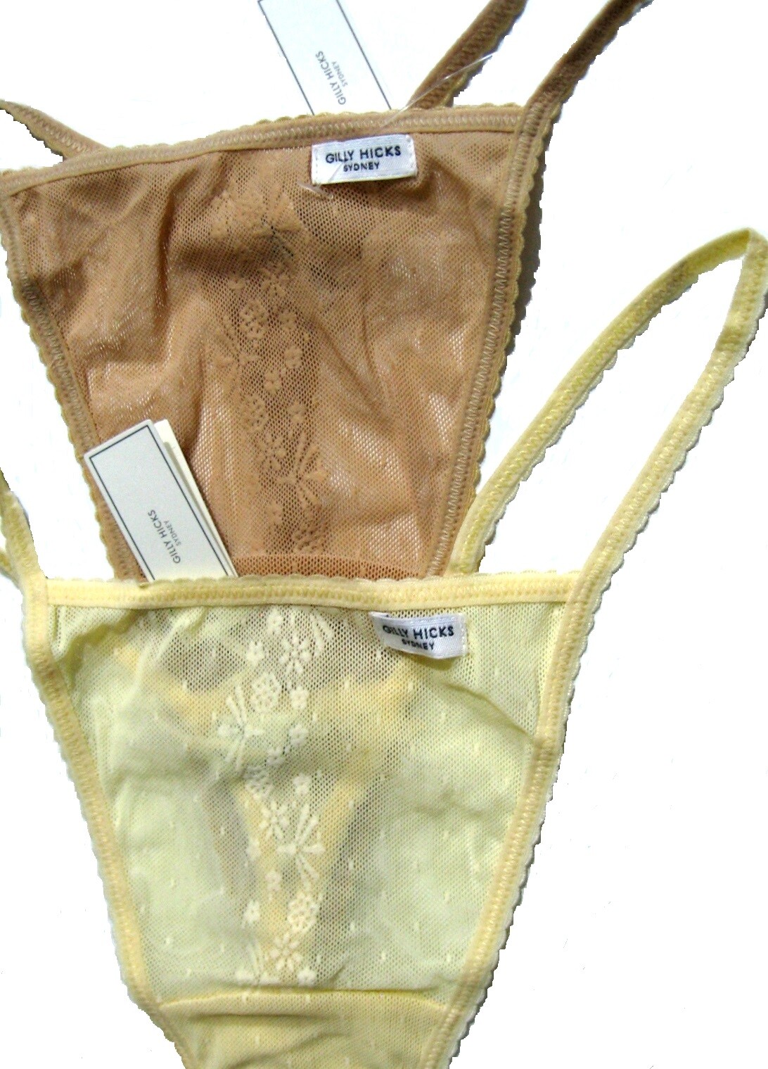 A083T Gilly Hicks Abercrombie NEW Women’s Sheer Stretch Floral Mesh Skinny Thong