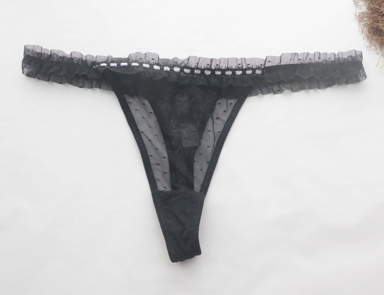 Women Sexy Thongs Ruched Mesh T-back underwear High cut G-string Panties XS-M-L