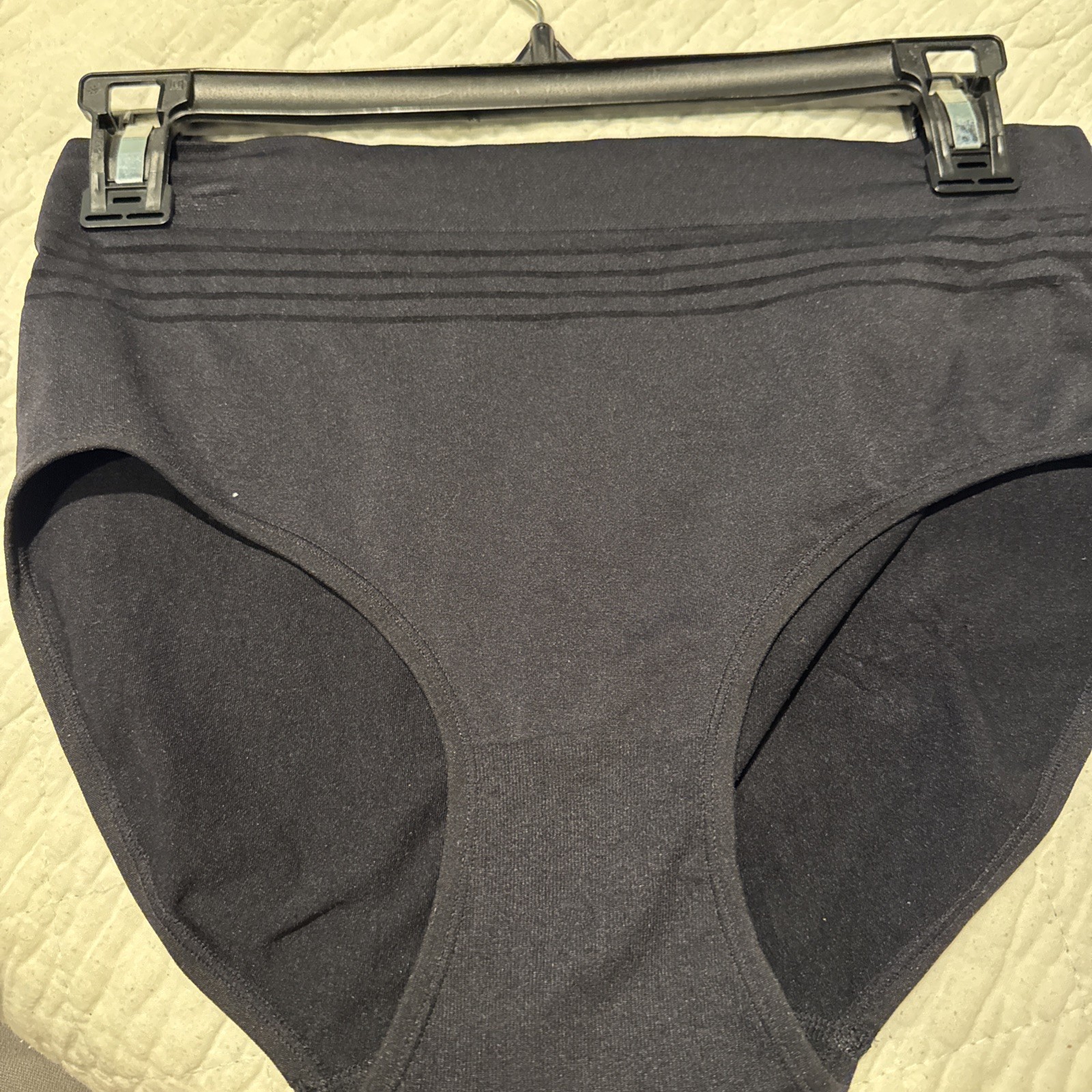 NWT Yummie Heather Thomson 1-Pk Briefs Panties Size Large Black