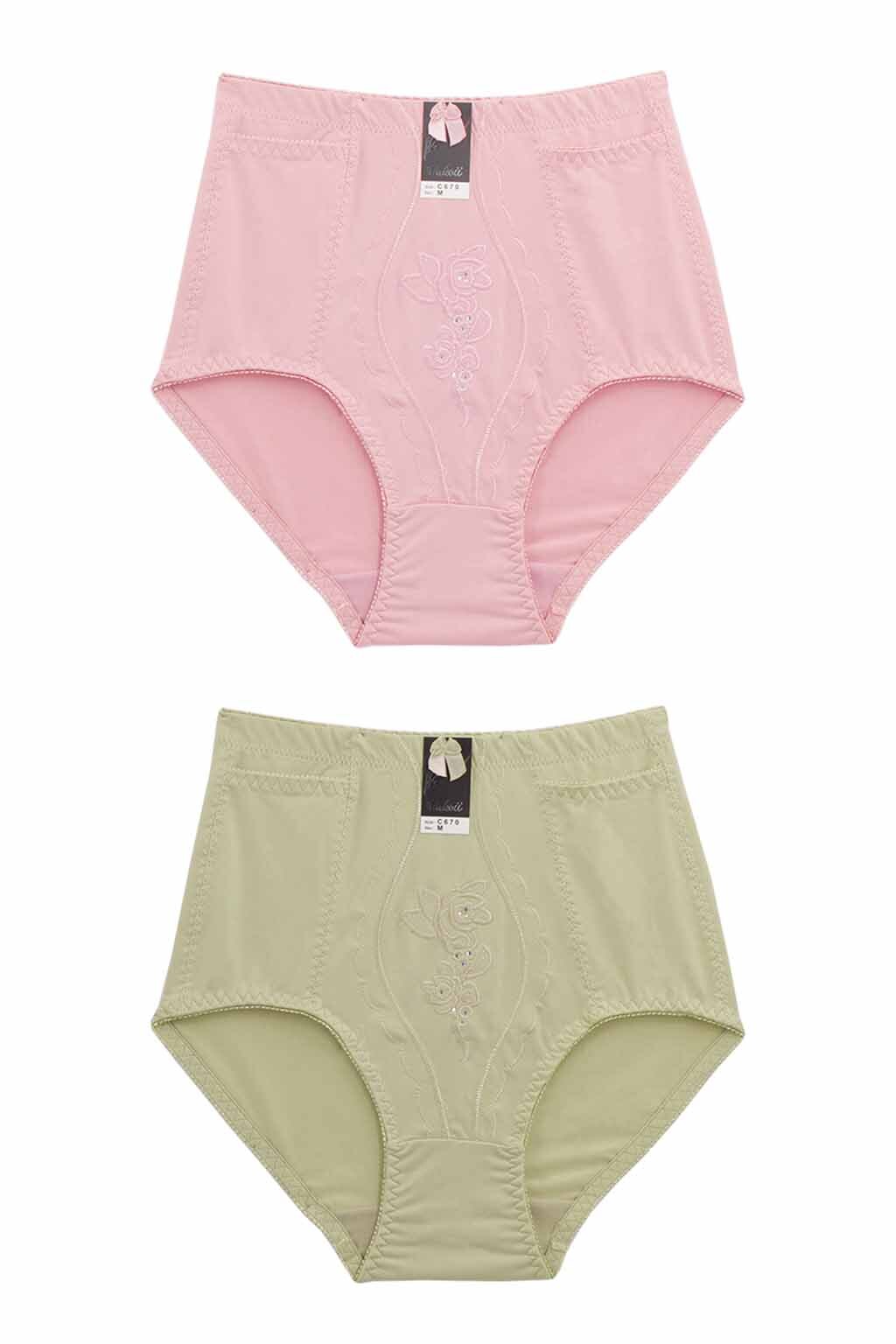 Lot 6 Tummy Control Panties Brief Front Side Pockets S M L XL 2XL 3XL 4XL 670