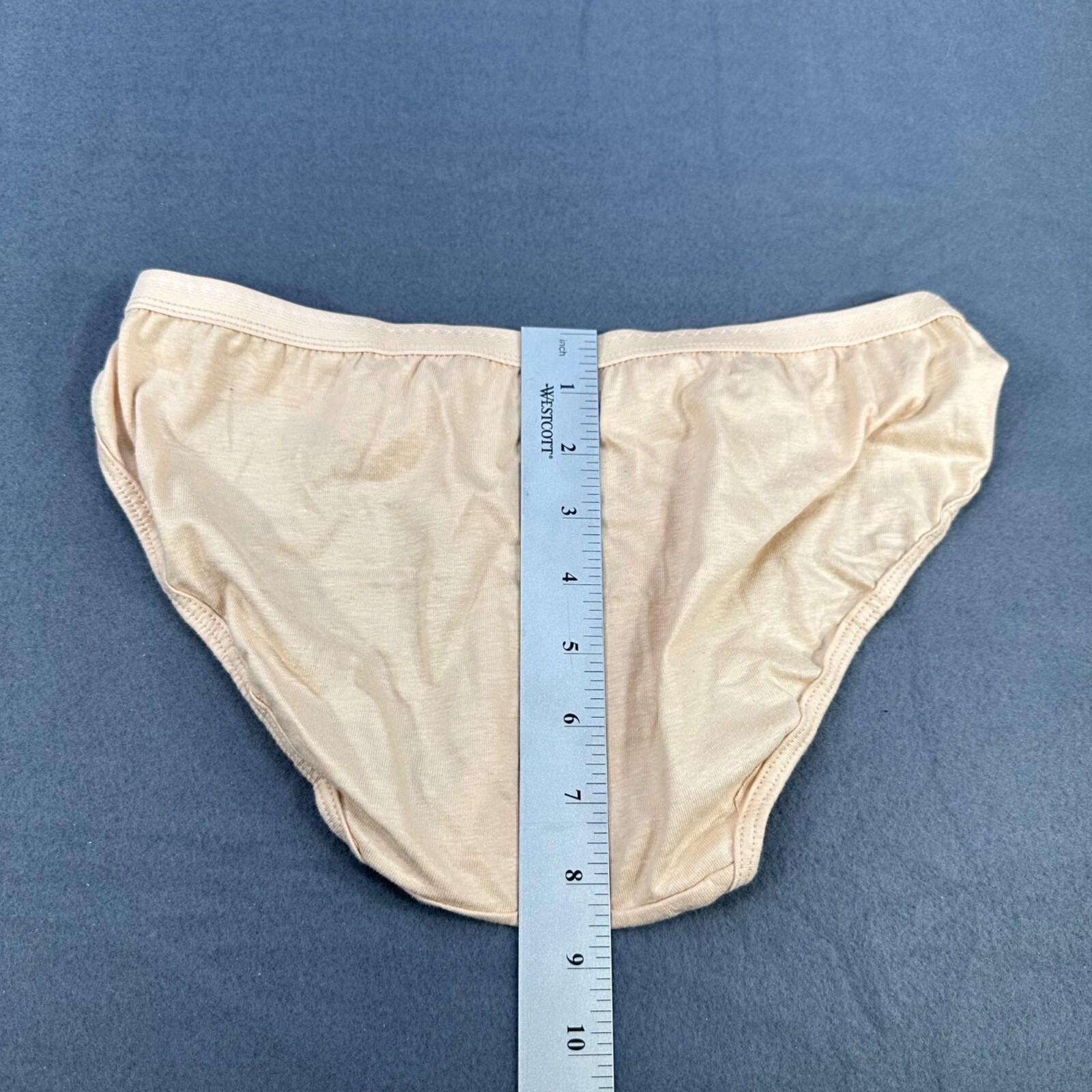 Hanes Womens Size Medium 6 Panty Bikini Brief Comfort Fit Beige New Without Tags