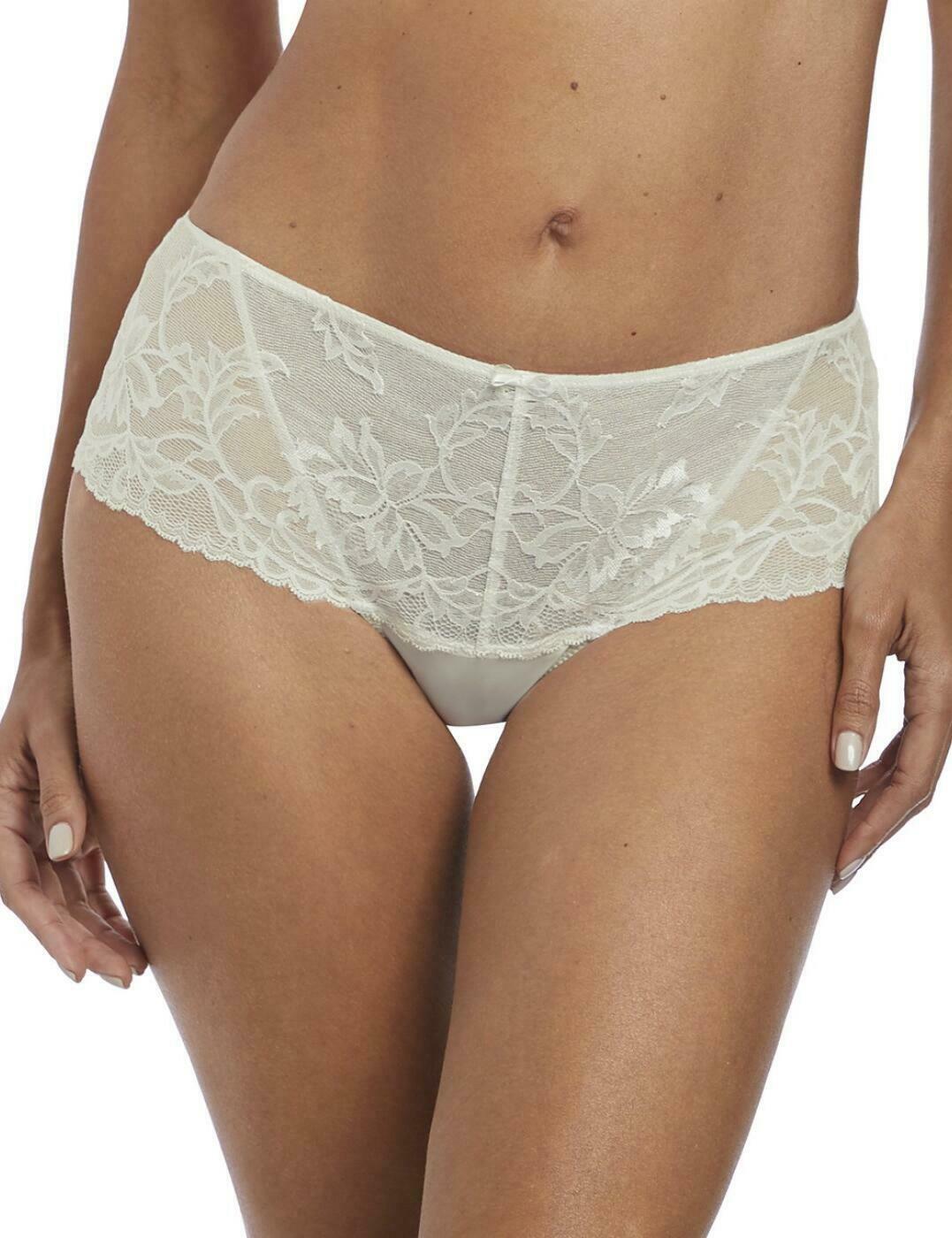 Fantasie Bronte Thong 2067 Mid Rise Deep Tanga Sheer Lace Thong .