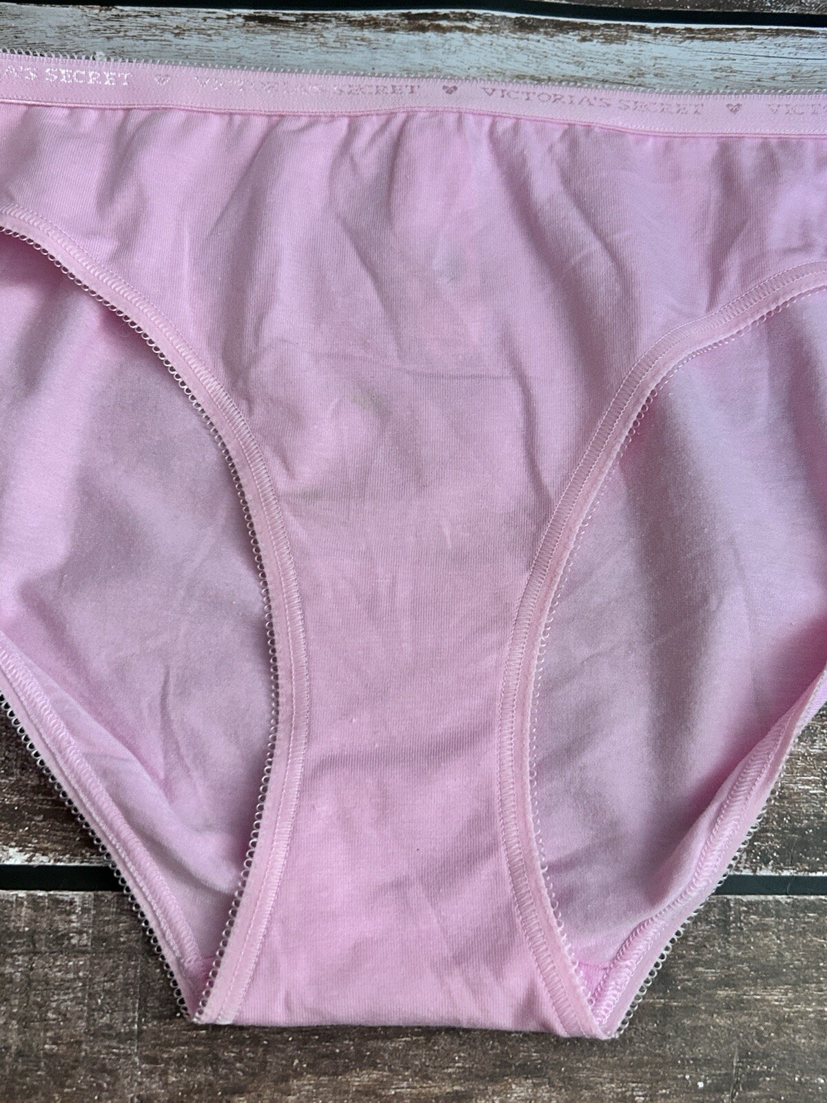 NWT Vtg Victorias Secret Pink “Angel”Wings Bikini Small Gold Heart Bling Sparkle
