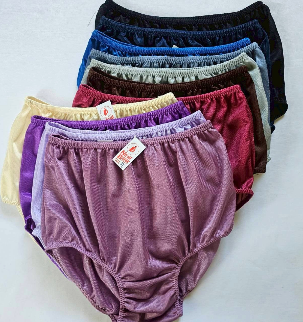 11pcs Underwear Nylon Woman Man Comfort Panties Briefs High Waist 36″-42″ XL/Mix