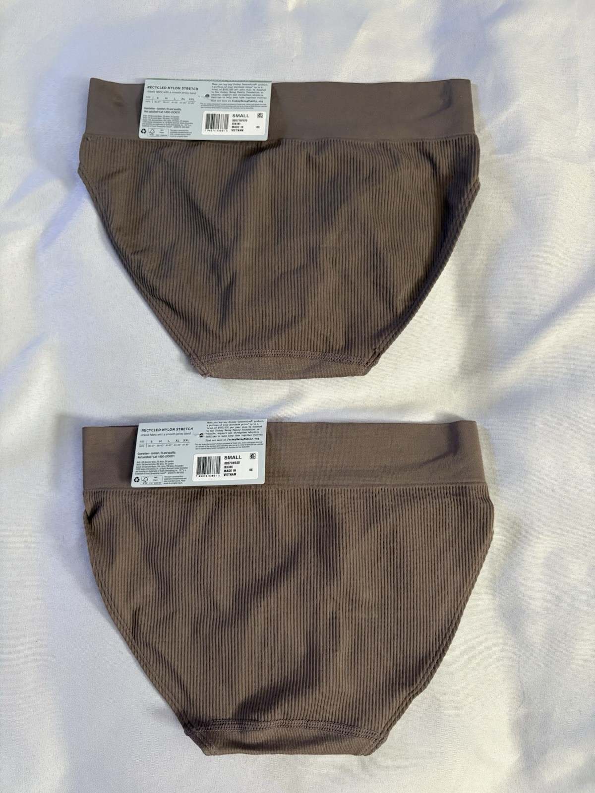 NEW Jockey Generation Seamfree Ribbed Bikini Brief Woman Underwear Small 2 Pair
