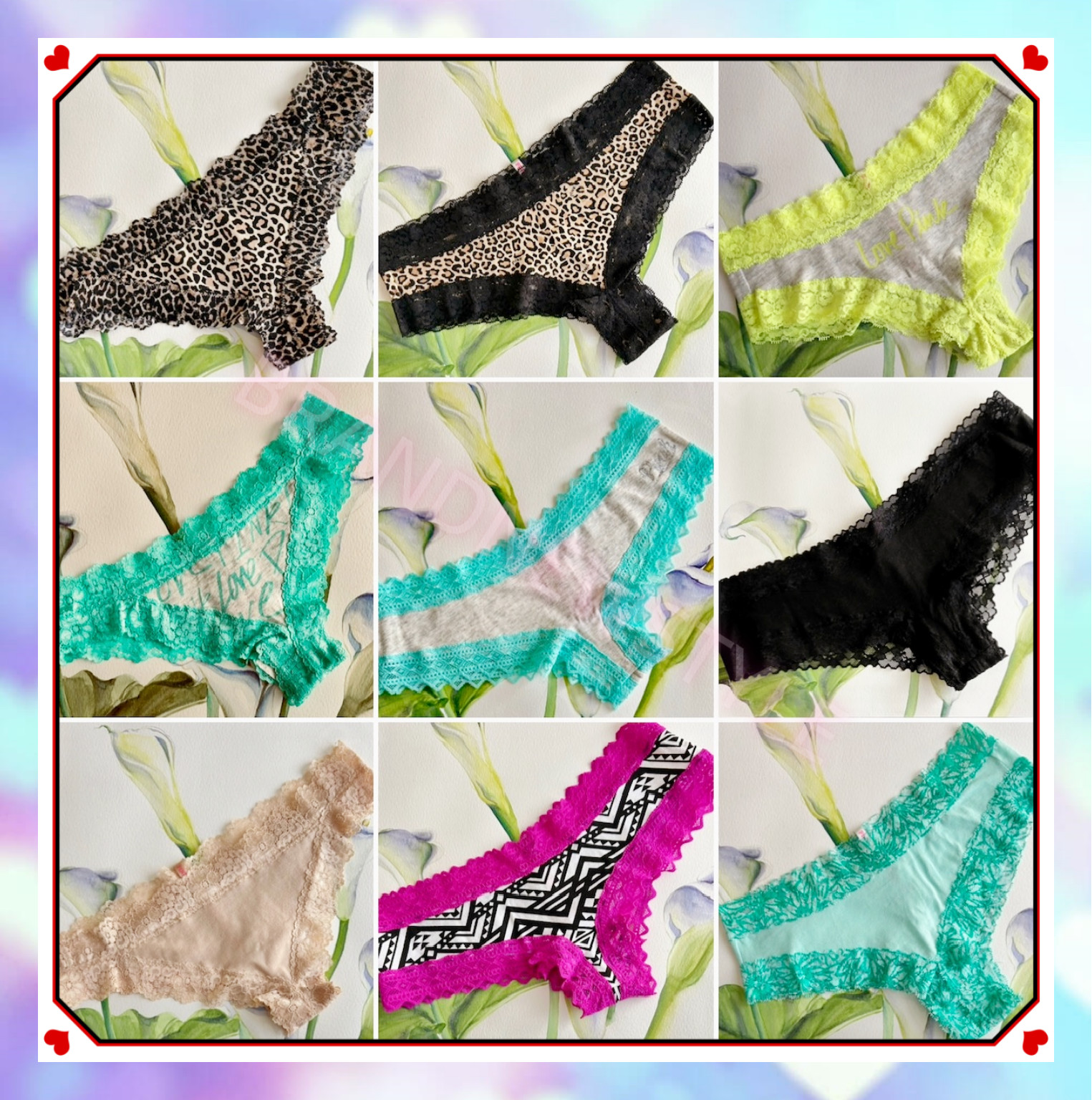 Victoria’s Secret PINK Extra Low Rise CHEEKSTER LACE Trim Panty PANTIES U pick 1
