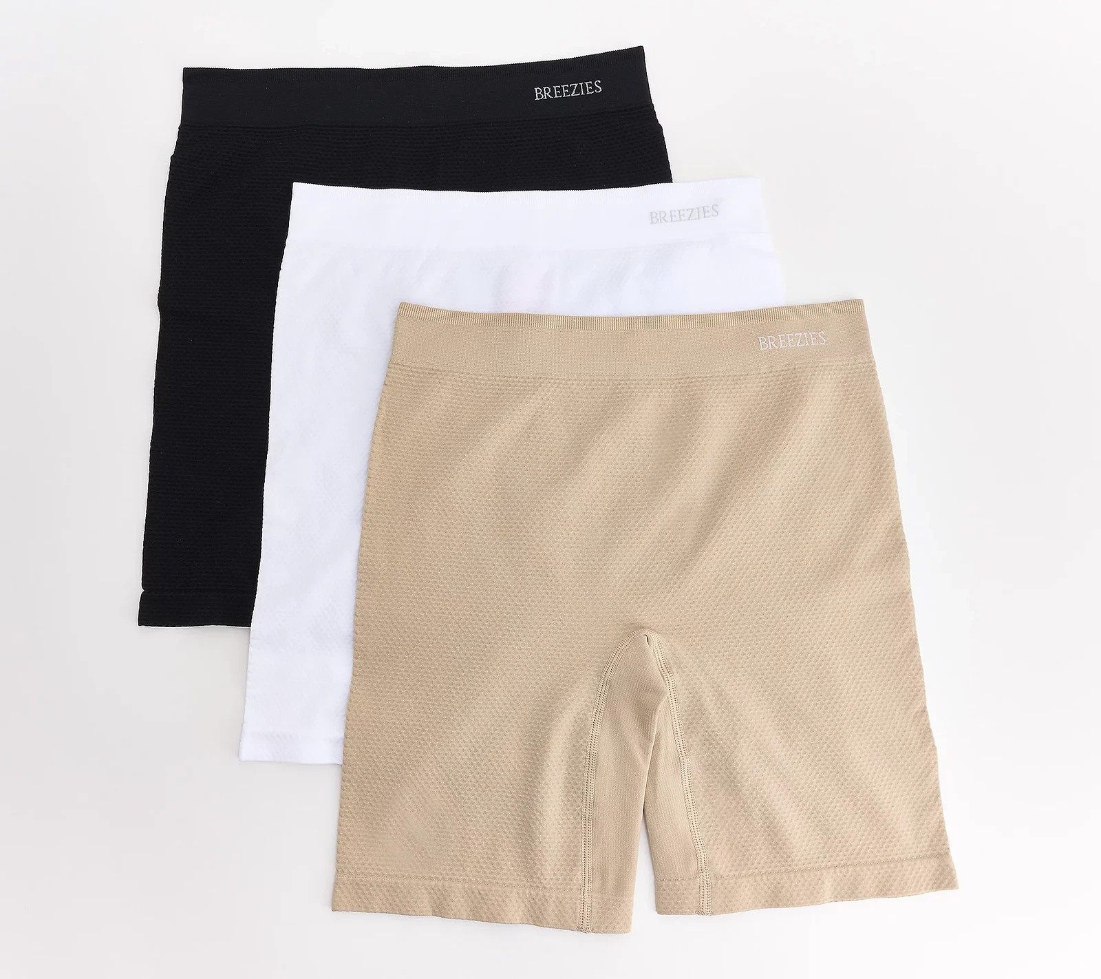 Breezies Air Effects Set of 3 Long Line Panties Basic Small A628152