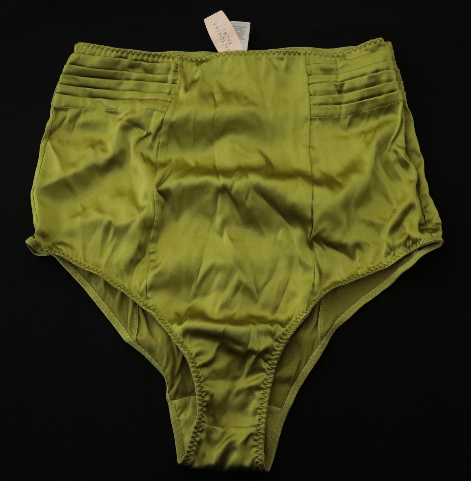 NEW Victoria’s Secret VTG 2008 Retro Silk 40s Era High Cut Brief Panties MEDIUM