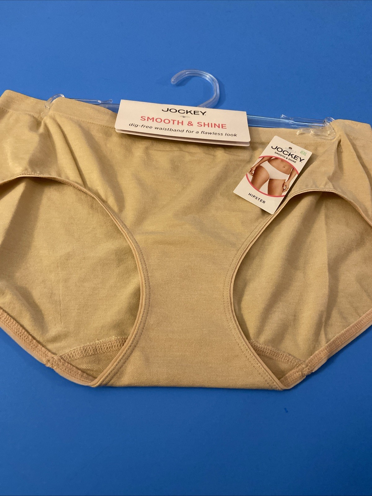 NEW! JOCKEY NUDE SMOOTH & SHINE HIPSTER /SIZE 8 / X-LARGE